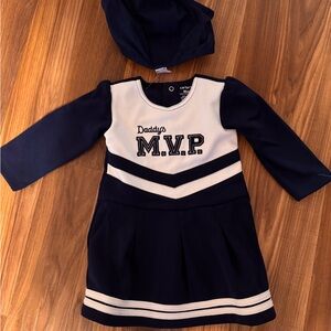 Carter's Navy and White CHEERLEADING OUTFIT WITH BOTTOMS NWT